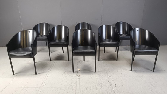 Image 1 of Chaises Costes vintage par Philippe Starck pour Aleph, ensemble de 8
