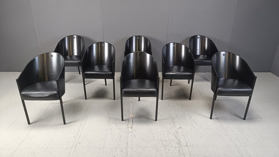 Image 1 of Chaises Costes vintage par Philippe Starck pour Aleph, ensemble de 8