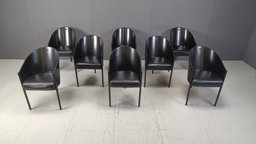 Chaises Costes vintage par Philippe Starck pour Aleph, ensemble de 8