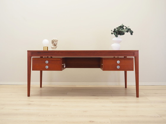 Image 1 of Bureau en teck, Design danois, 1970S, Designer : Finn Juhl, Fabricant : France & Son