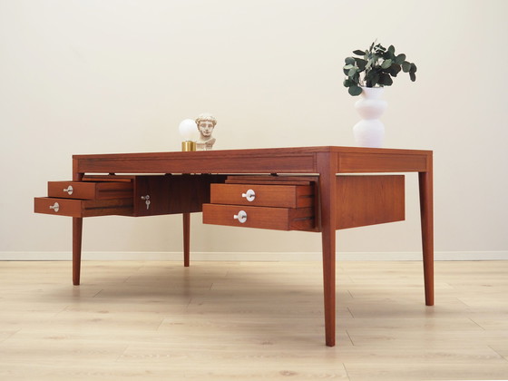Image 1 of Bureau en teck, Design danois, 1970S, Designer : Finn Juhl, Fabricant : France & Son