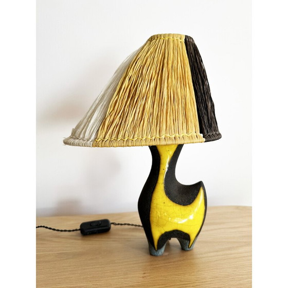Image 1 of Lampe vintage par Lilette et Gilbert Valentin pour Les Archanges, France 1950