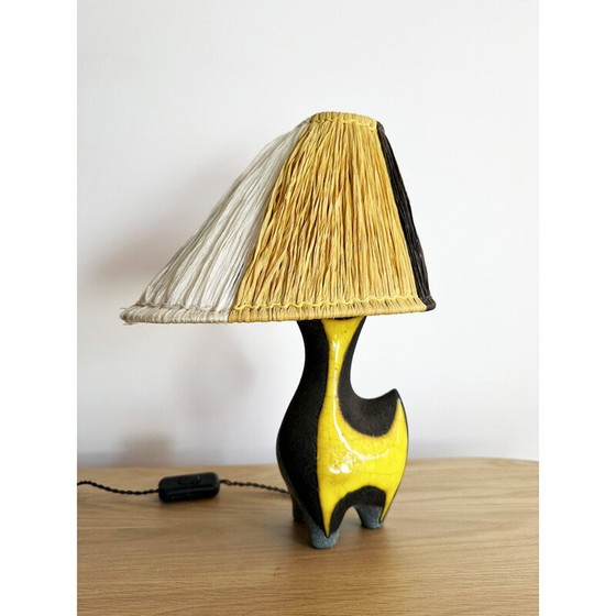Image 1 of Lampe vintage par Lilette et Gilbert Valentin pour Les Archanges, France 1950