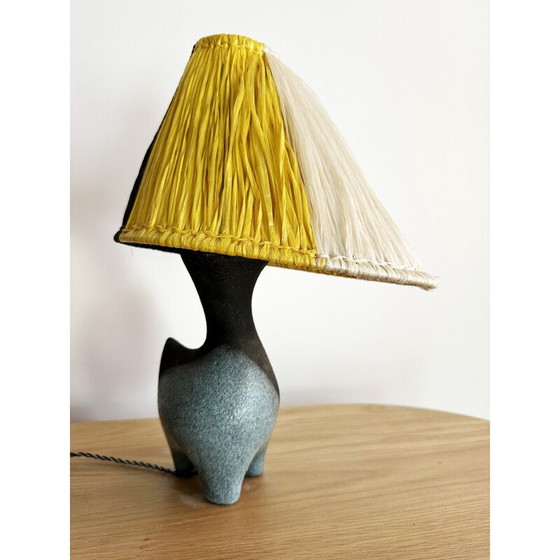 Image 1 of Lampe vintage par Lilette et Gilbert Valentin pour Les Archanges, France 1950