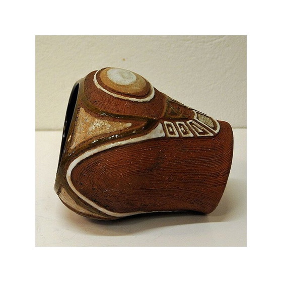 Image 1 of Vase vintage en céramique de Hank Keramikk pour Ahlberg et Karlsen, 1950