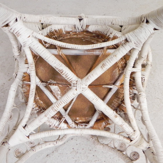 Image 1 of Fauteuil vintage en bambou et rotin avec accoudoirs, années 1950