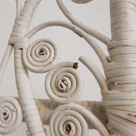 Image 1 of Fauteuil vintage en bambou et rotin avec accoudoirs, années 1950