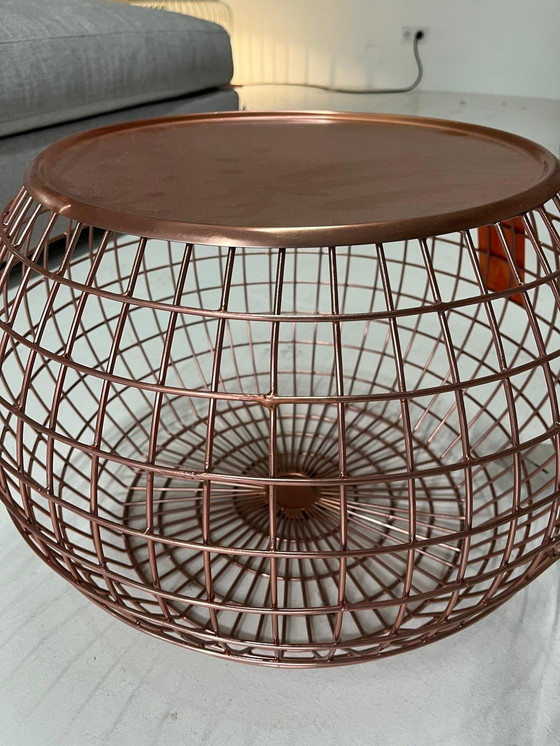 Image 1 of Pols Potten Table Ball Wire Copper Side Table