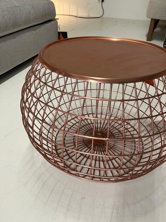 Image 1 of Pols Potten Table Ball Wire Copper Side Table