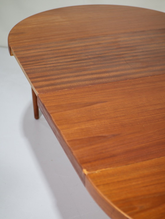 Image 1 of Table à manger ronde extensible danoise dans le style de Kai Kristiansen