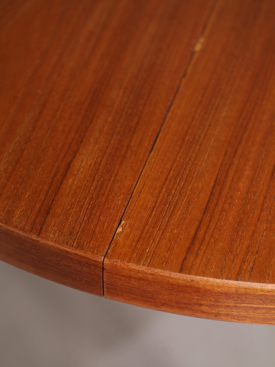 Image 1 of Table à manger ronde extensible danoise dans le style de Kai Kristiansen