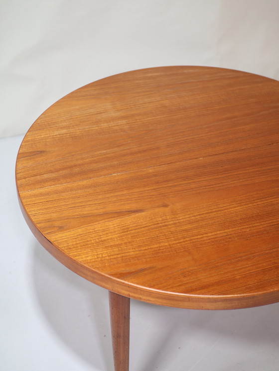 Image 1 of Table à manger ronde extensible danoise dans le style de Kai Kristiansen