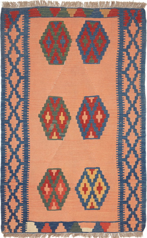 Kilim Perse Kashgaï -Tissé à la main- Pièce de collection- 166 X 115 cm No. 448804