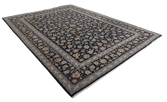 Image 1 of Tapis persan original noué à la main Kashan Fin avec soie 382 X 280 cm Top condition