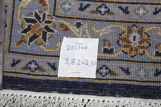 Image 1 of Tapis persan original noué à la main Kashan Fin avec soie 382 X 280 cm Top condition