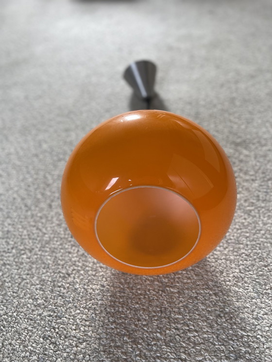 Image 1 of Lampe pendante rétro en verre orange