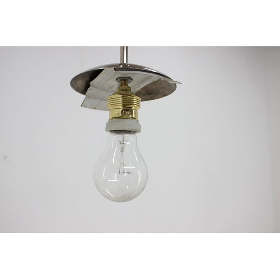 Image 1 of Lampadaire fonctionnaliste vintage chromé, Tchécoslovaquie 1930