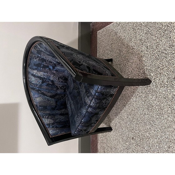 Image 1 of Fauteuil Vintage Art Déco en bois laqué