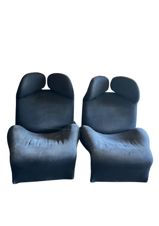 2X Fauteuil Wink Cassina reconditionné