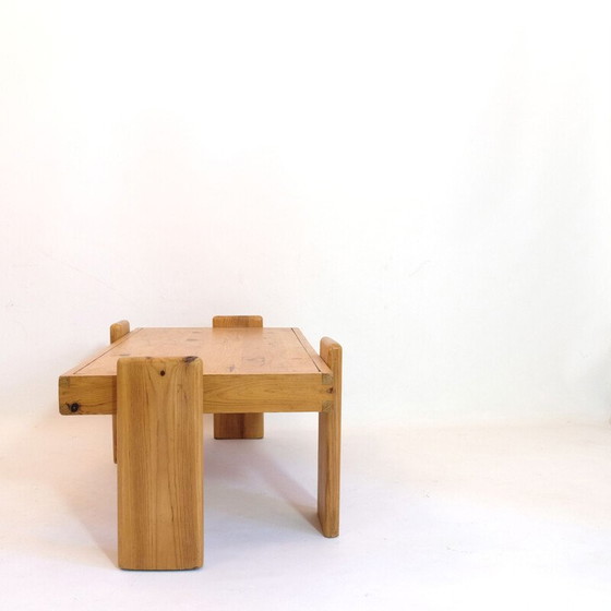 Image 1 of Table basse vintage en pin massif, 1970