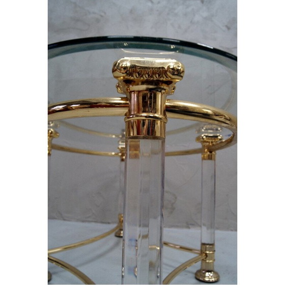 Image 1 of Table basse ovale vintage italienne, 1970