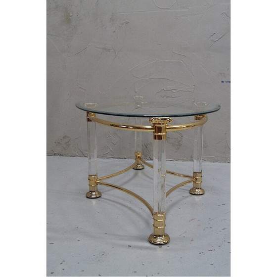 Image 1 of Table basse ovale vintage italienne, 1970