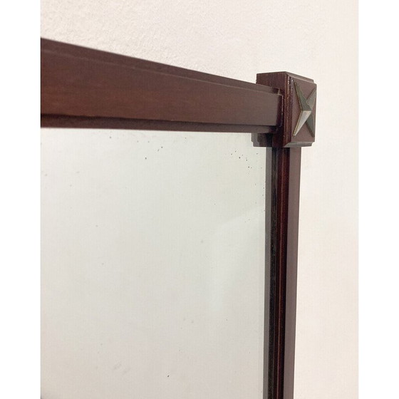 Image 1 of Miroir vintage rectangulaire avec cadre en bois