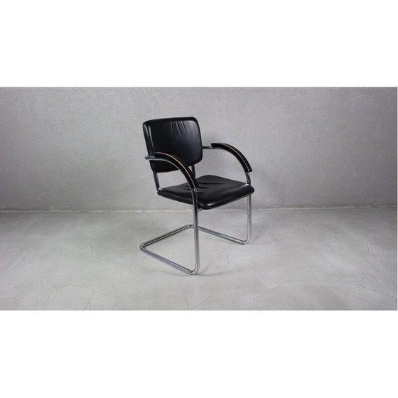 Image 1 of Ensemble de 4 fauteuils vintage en acier tubulaire