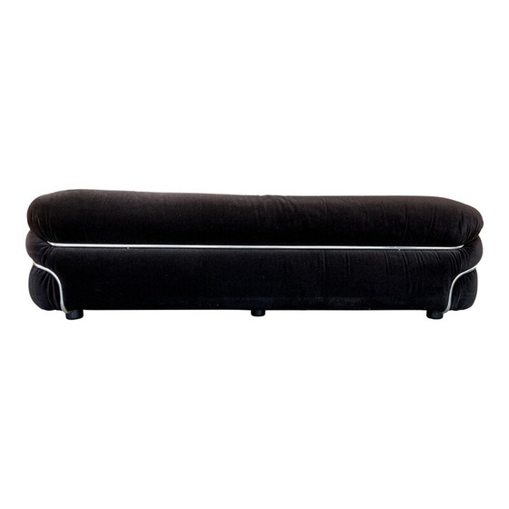 Image 1 of Ensemble de salon Sesann en velours Alpaga marron vintage par Gianfranco Frattini pour Cassina, 1972