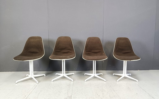 Chaises Eames La Fonda par Herman Miller, ensemble de 4 chaises 1960S