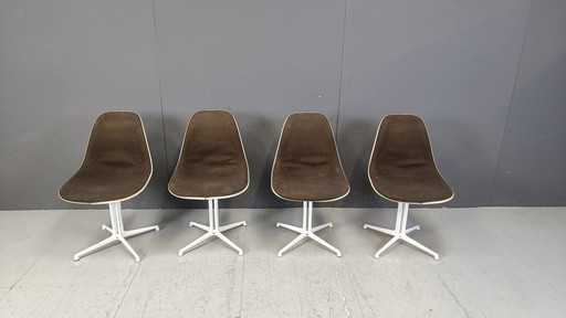 Chaises Eames La Fonda par Herman Miller, ensemble de 4 chaises 1960S