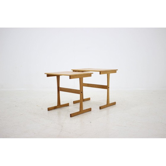 Image 1 of Tables gigognes en chêne du Mid Century, Danemark années 1960