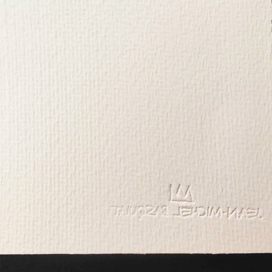 Image 1 of 1980S Jean-Michel Basquiat Limites Edition Lithographie numérotée au crayon - Fondation Jean-Michel Basquiat.