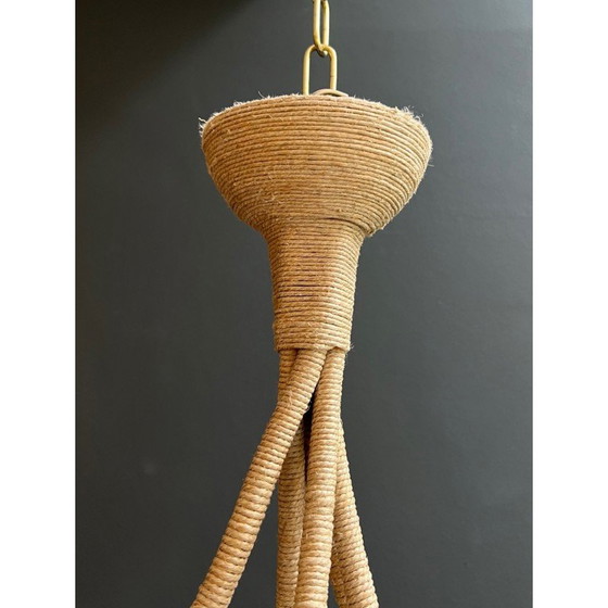 Image 1 of Lustre vintage en corde, France 1970