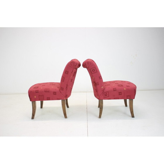 Image 1 of Paire de fauteuils Art déco vintage, Tchécoslovaquie 1940