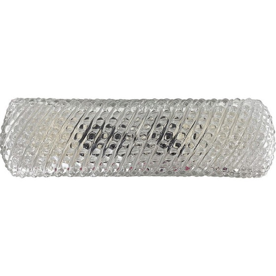 Image 1 of Plafonnier vintage en verre clair, Tchécoslovaquie 1970