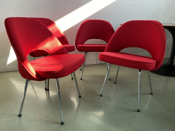 Image 1 of 4 chaises M72 rouges