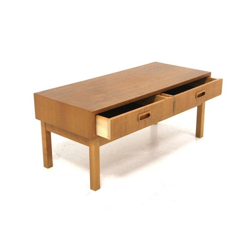 Commode vintage en teck et hêtre, Suède 1960