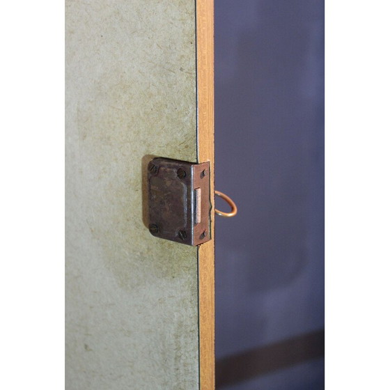 Image 1 of Bibliothèque vintage en fer forgé avec pieds en laiton, 1950