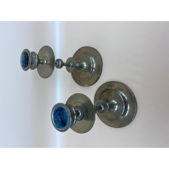 Image 1 of Chandeliers vintage en laiton, 1950