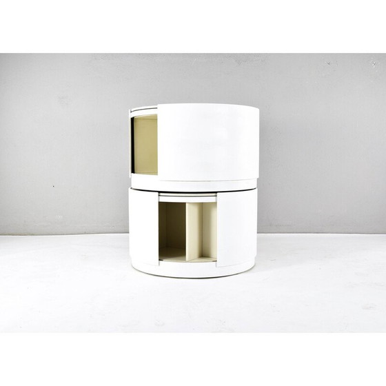 Image 1 of Paire de tables roulantes en bois vintage par Eugenio Gerli, Italie 1969