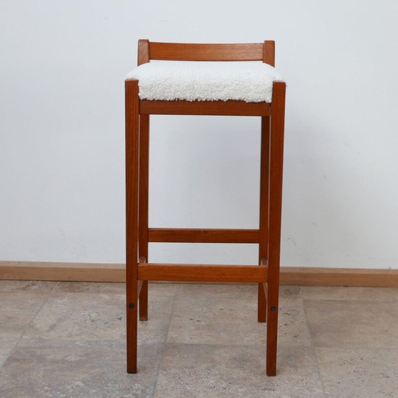 Image 1 of Tabouret de bar en teck du Mid Century, Suède années 1960