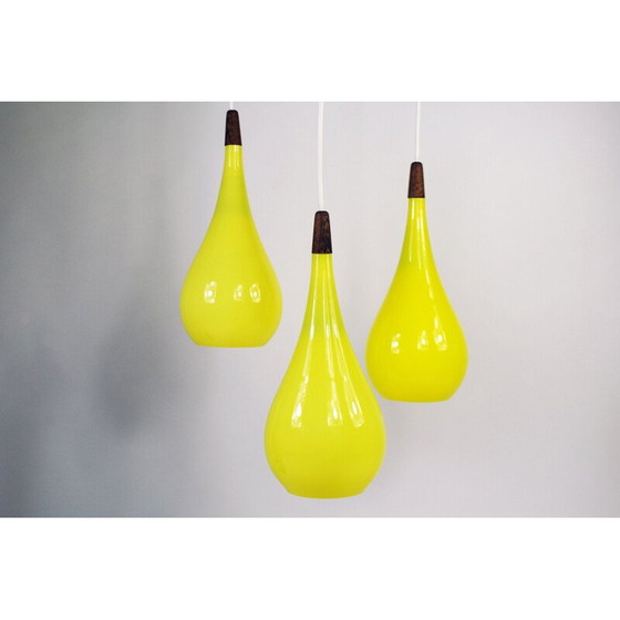 Image 1 of Lustre jaune Vintage Holmegaard, 1960s