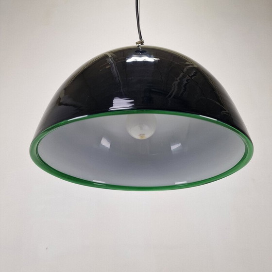Image 1 of Lampe suspendue vintage en verre de Murano par Gae Aulenti pour Vistosi, Italie