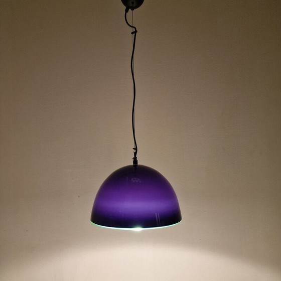 Image 1 of Lampe suspendue vintage en verre de Murano par Gae Aulenti pour Vistosi, Italie