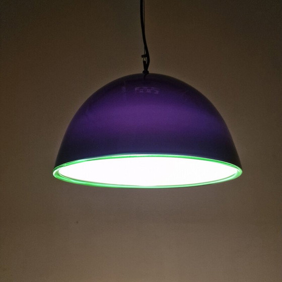 Image 1 of Lampe suspendue vintage en verre de Murano par Gae Aulenti pour Vistosi, Italie