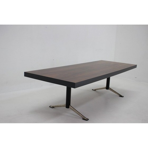 Image 1 of Table basse vintage en noyer, Tchécoslovaquie 1970