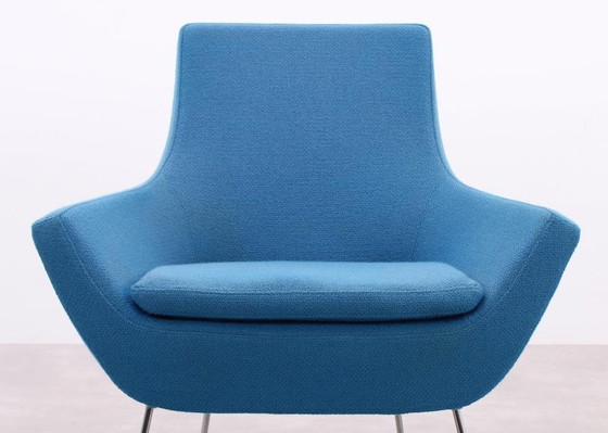 Image 1 of Swedese Happy Easy Fauteuil à dossier bas Bleu