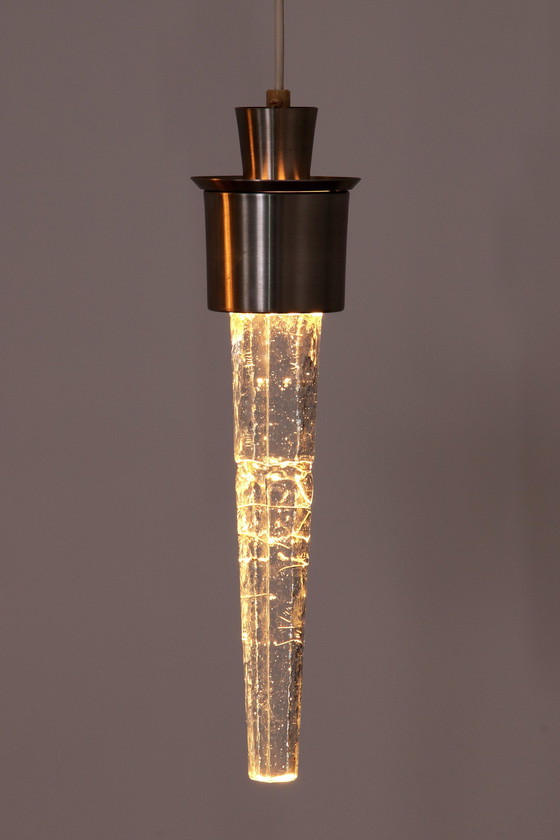 Image 1 of Orrefors "Istapper" Lampes suspendues Suède