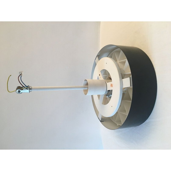 Image 1 of Lampe suspendue vintage en métal et plastique, 1950-1960